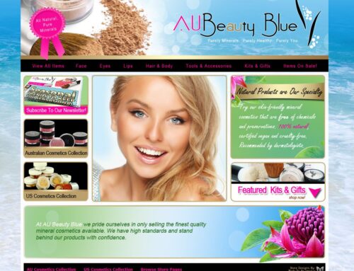 Ebay Store & Ecommerce Design |  AU Beauty Blue 2012