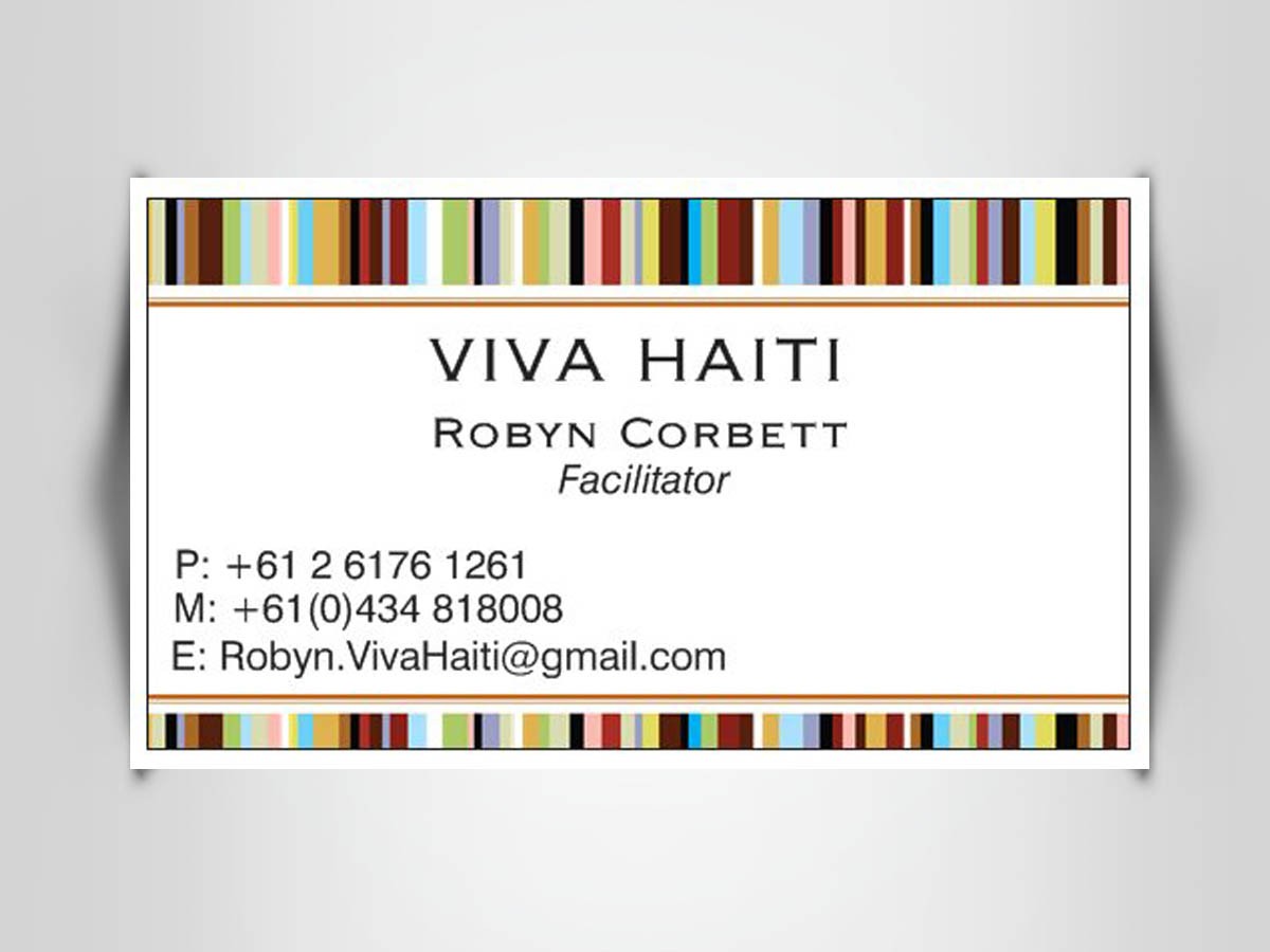 Business Card Design - Haitian Charity Ministry