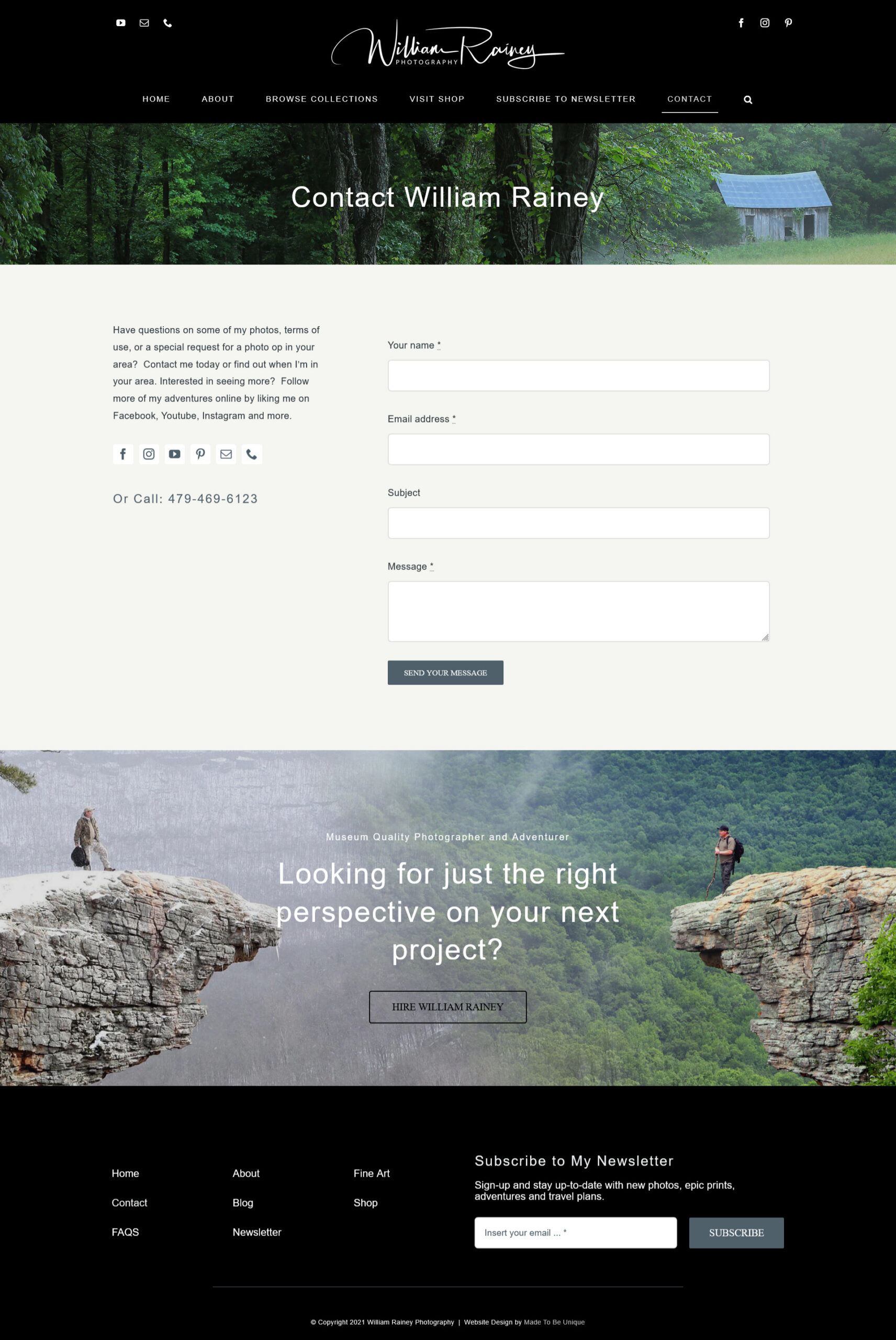 WordPress Website Design Photography Avada – contact